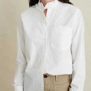 Alex Mill Ruffle shirt in paper cotton NWT